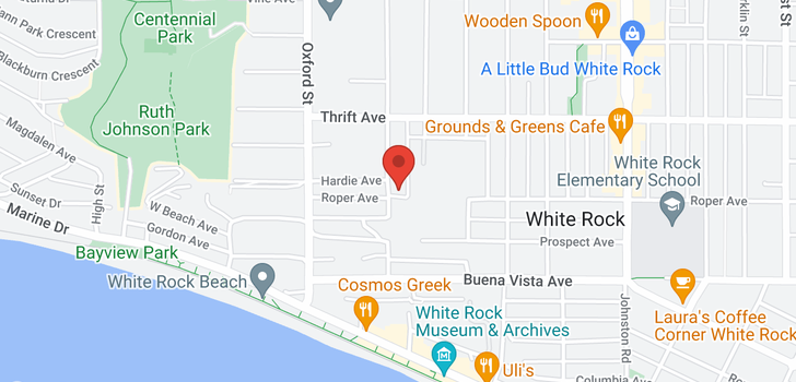 map of 1308 EVERALL STREET